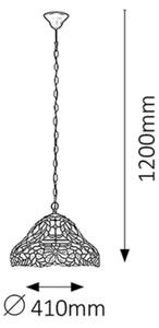 Rabalux 8086 - Tiffany vitrážový lustr MIRELLA 2xE27/60W/230V