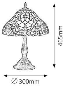 Rabalux 8090 - Tiffany vitrážová stolní lampa MIRELLA 1xE27/60W/230V