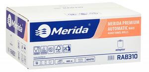 Merida RAB310 - Papírové ručníky v rolích s adapt. MAXI AUTOMATIC, 3-vrst., 100% celulóza, (6 rolí/b