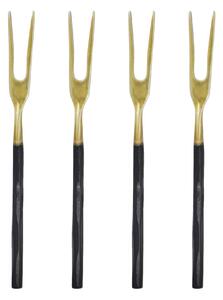Dezertní vidlička Antique Brass – set 4 ks