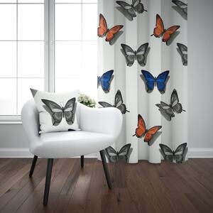 Ervi bavlněný závěs - motýli barevné