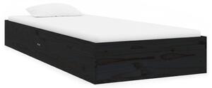 Rám postele černý masivní dřevo 75 x 190 cm Small Single