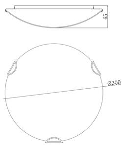 Globo 40402-2 - Stropní svítidlo CALIMERO I 2xE27/60W/230V