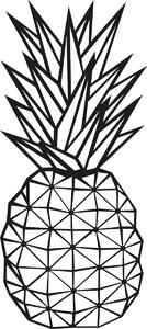 Wallity Nástěnná kovová dekorace PINEAPPLE černá
