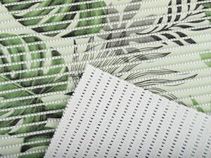 Koupelnová pěnová rohož / předložka PRO-046 Zelené tropické listy - metráž šířka 65 cm