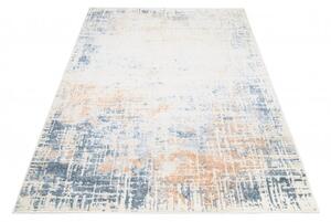 Makro Abra Kusový koberec MIA 5147A Moderní abstraktní krémový modrý Rozměr: 140x200 cm