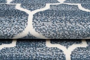 Makro Abra Kusový koberec MIA 4496B Geometrický moderní modrý krémový Rozměr: 140x200 cm