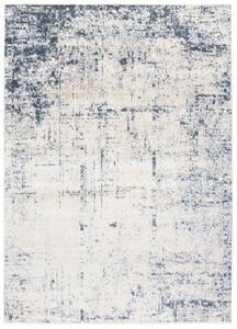 Makro Abra Kusový koberec MIA 5217A Abstraktní moderní krémový modrý Rozměr: 80x150 cm