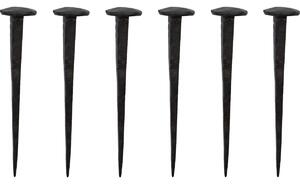 Designový háček Wall Nail Black – set 6 ks