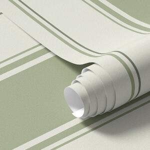 Tapety Krémové pozadí se širokými světle zelenými pruhy, Tapety geometrie, Tapety pruhy, a00561 : uwalls.cz