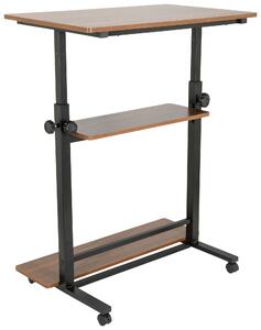 PSACÍ STŮL, černá, barvy vlašských ořechů, 80/50/80-120 cm MID.YOU - Online Only psací stoly, Online Only