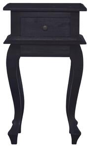 Noční stolek světle kávově černý 35x30x60 cm masivní mahagon