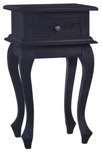 Noční stolek světle kávově černý 35x30x60 cm masivní mahagon