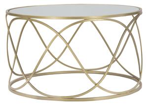 Zlatý konferenční stolek Mauro Ferretti Latona 70x40 cm