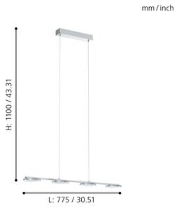 Eglo 94245 - LED závěsné svítidlo CARTAMA 4xLED/4,5W/230V