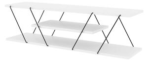 Kalune Design TV stolek CANAZ 120 cm bílý/černý