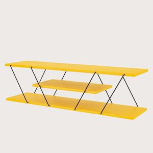 Kalune Design TV stolek CANAZ 120 cm žlutý/černý
