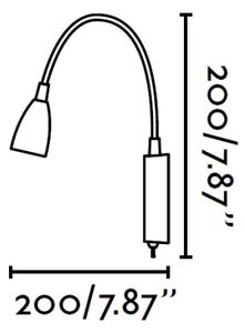 FARO 40994 - LED Nástěnná lampa LOKE LED/3W/230V