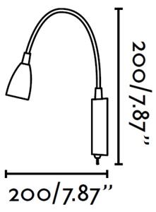 FARO 41019 - LED Nástěnná lampa LOKE LED/3W/230V