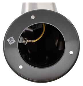 LED RGBW Stmívatelná venkovní lampa LIVIA 1xE27/6,5W/230V 100 cm IP44 stříbrná