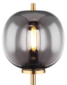GLOBO Stolní moderní lampa BLACKY I, 1xE14, 40W, mosazná 15345TMM