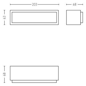 Philips 17354/93/P3 - LED Venkovní nástěnné svítidlo LED/4,5W IP44