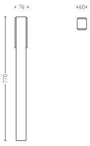 Philips 16489/93/P0 - LED Venkovní lampa STRATOSPHERE 2xLED/4,5W/230V IP44
