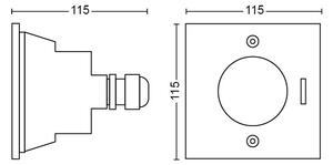 Philips 17356/47/P0 - LED venkovní nájezdové svítidlo MYGARDEN CRUST LED/3W