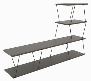 Kalune Design TV stolek ILGAZ 150 cm antracitový