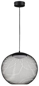 Černé závěsné LED světlo Nova Luce Kinetic 38 cm