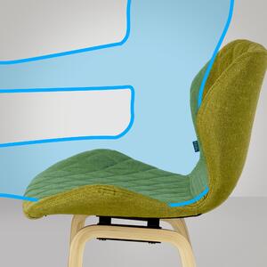 Barová židle Highhill - látkové čalounění | zelená