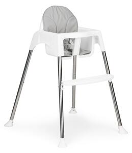 Dětská jídelní židlička 2v1 Brenna EcoToys bílá