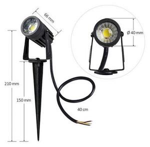 LED Venkovní svítidlo LED/3W/230V 2800K IP67 černá