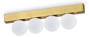 Ideal Lux Designové nástěnné/stropní LED svítidlo PING PONG Barva: Mosaz