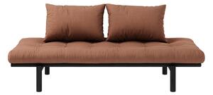KARUP DESIGN Pohovka Pace Daybed Black/Clay brown 77 × 200 × 75 cm