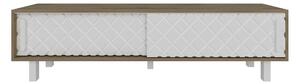 Kalune Design TV stolek ROB 180 cm bílý/dub