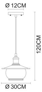 Globo 69030H - Závěsné svítidlo 1xE27/60W