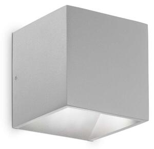 Ideal Lux Venkovní nástěnné LED svítidlo RUBIK Barva: Šedá, Teplota světla: 3000K - teplá bílá