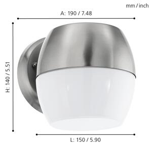 Eglo 95982 - LED Venkovní nástěnné svítidlo ONCALA LED/11W IP44
