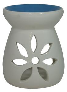 Keramická aroma lampa modrobílá Květ 9000412