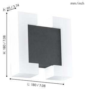 Eglo 95988 - LED Venkovní nástěnné svítidlo SITIA 2xLED/4,8W IP44
