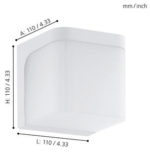 Eglo 96255 - LED Venkovní nástěnné svítidlo JORBA LED/4,9W/230V IP44