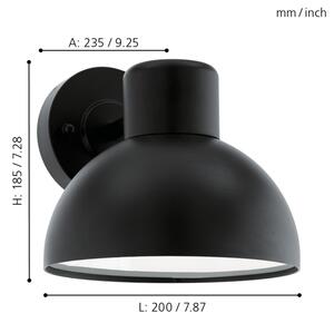 Eglo 96207 - Venkovní nástěnné svítidlo ENTRIMO 1xE27/60W IP44