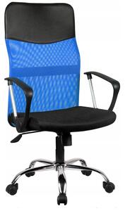 Topeshop Otočná židle Nemo černo-modrá