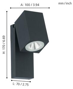 Eglo 96286 - LED venkovní nástěnné svítidlo SAKEDA LED/5W/230V IP44