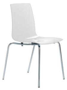 Plastová židle Stima LOLLIPOP – bez područek, více barev Rosso transparente