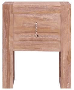 Noční stolek Almor - masivní teakové dřevo | 40x30x50 cm