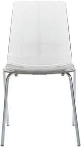 Plastová židle Stima LOLLIPOP – bez područek, více barev Antracite transparente