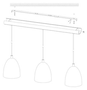 Eglo 49871 - Závěsné svítidlo SAFI 3xE27/60W