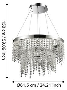 Eglo 39281 - LED Stmívatelný lustr na lanku ANTELAO LED/45W/230V